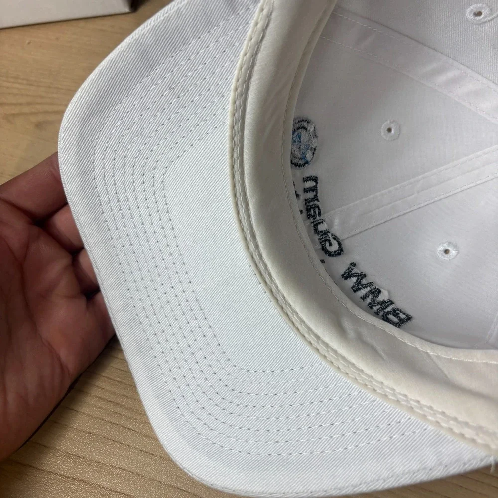 BMW Guam Championship Hat Cap Strap Back White Lightweight Adjustable